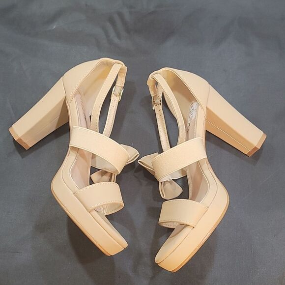 BRAND NEW PAZZLE DOUBLE BOWNOT ROUND TOE BLOCK HEEL SANDAL - Picture 14 of 15